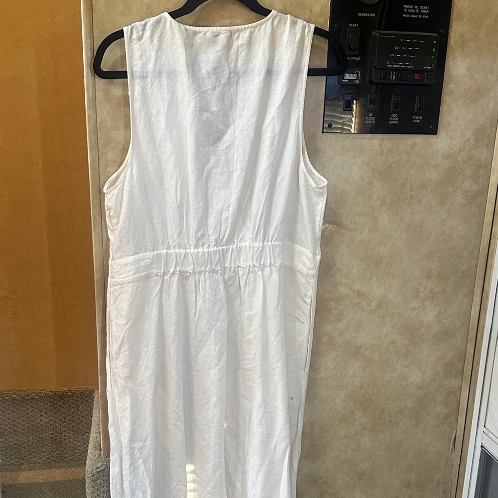 Madewell White linen /cotton Dress - Picture 5 of 7